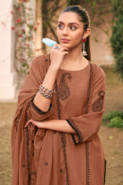 Designer Malai Chanderi Mukaish Work Ethnic Salwar Suit